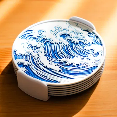 Bộ Đế Lót Ly Hình Sóng Đẹp Mắt