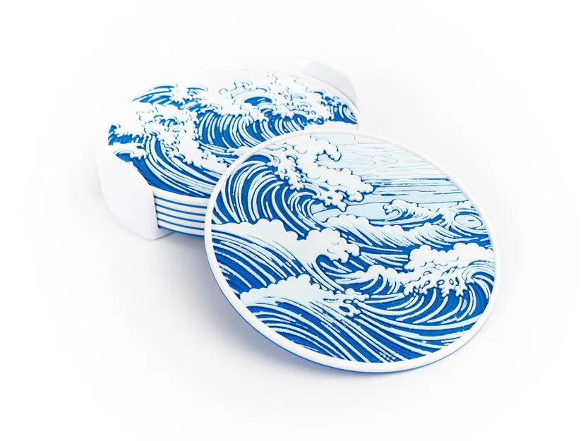 Bộ Đế Lót Ly Hình Sóng Đẹp Mắt - Image 4