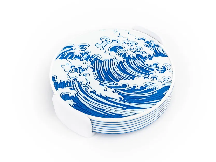 Bộ Đế Lót Ly Hình Sóng Đẹp Mắt - Image 5