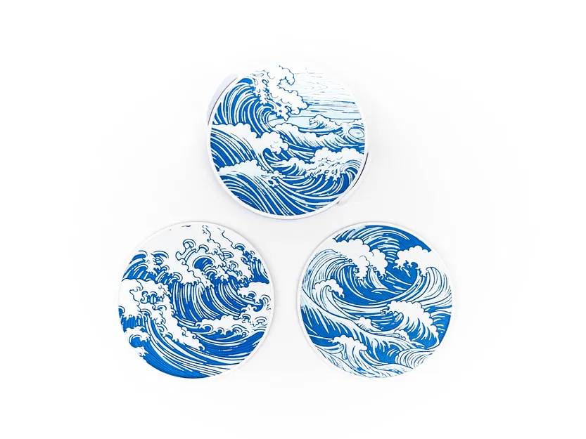 Bộ Đế Lót Ly Hình Sóng Đẹp Mắt - Image 6