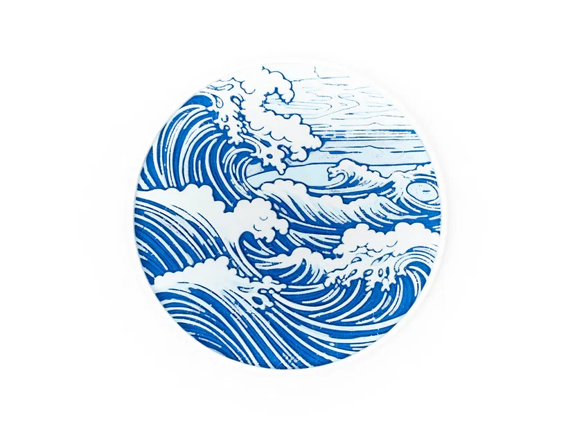 Bộ Đế Lót Ly Hình Sóng Đẹp Mắt - Image 8