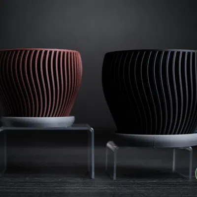 Chậu cây "oblique · planter" - Thiết kế tối giản, hiện đại