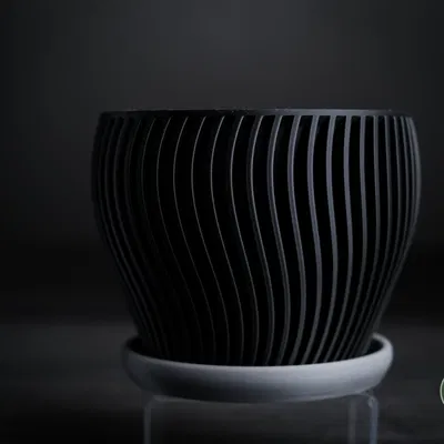 Chậu cây "oblique · planter" - Thiết kế tối giản, hiện đại