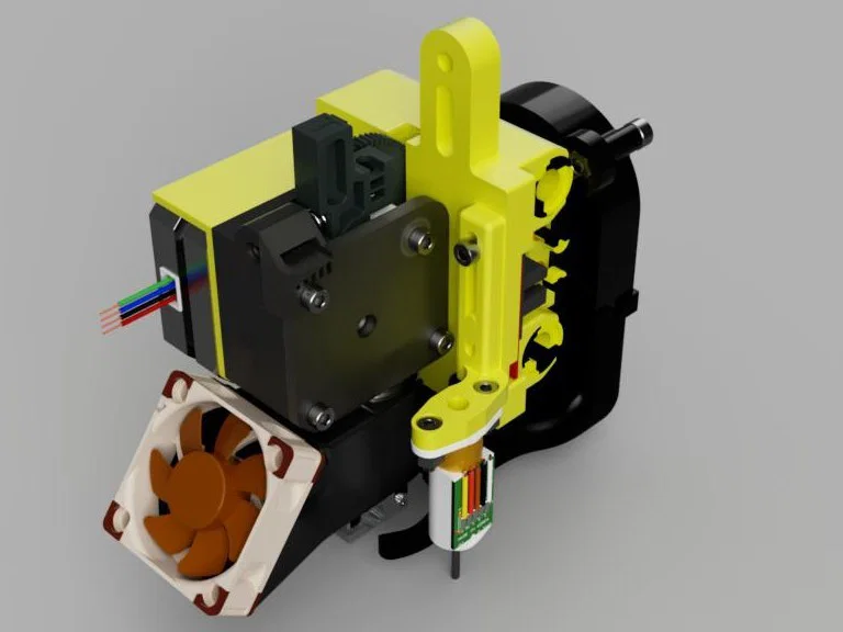 Giá đỡ E3D-V6 / Bộ đùn Titan / BL Touch cho HyperCube Evolution - Image 1