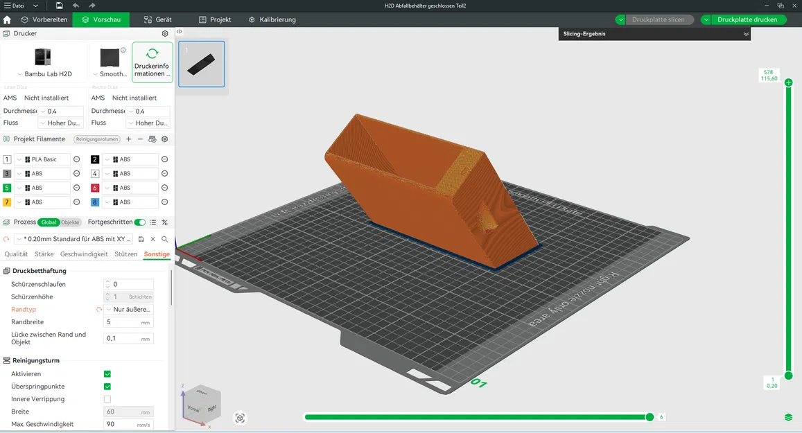 Hộp hứng chất thải cho Bambu Lab H2D – Hệ thống kín - Image 3