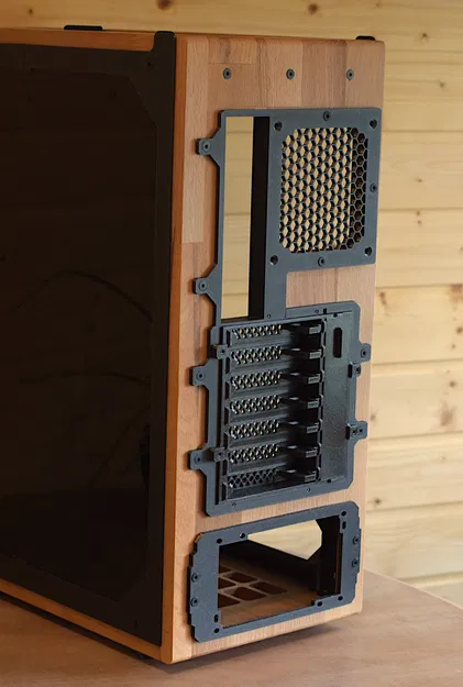 Vỏ PC ATX Mid-Tower TimberCube Rhino | File in + CNC - Image 2