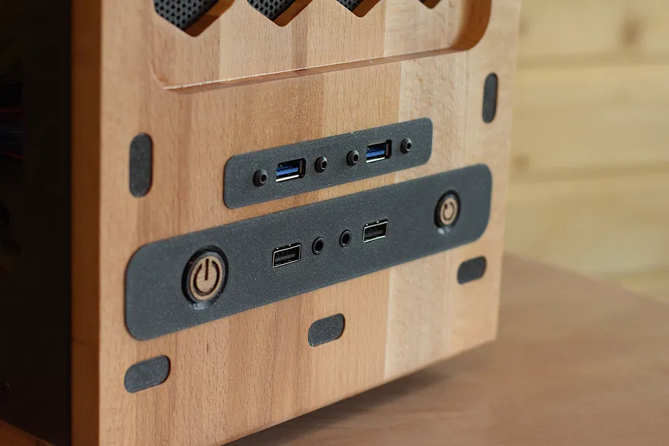 Vỏ PC ATX Mid-Tower TimberCube Rhino | File in + CNC - Image 3