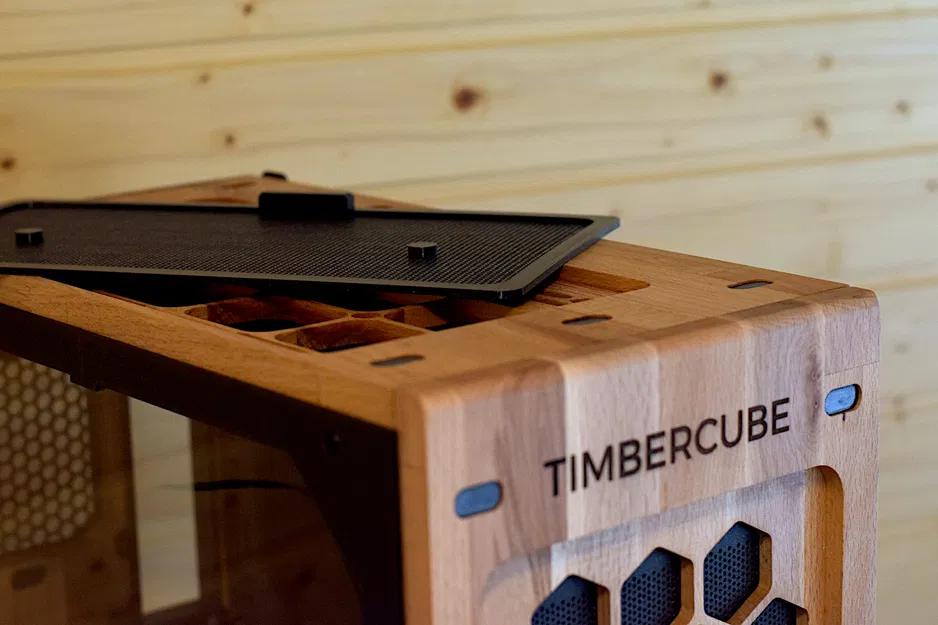 Vỏ PC ATX Mid-Tower TimberCube Rhino | File in + CNC - Image 4