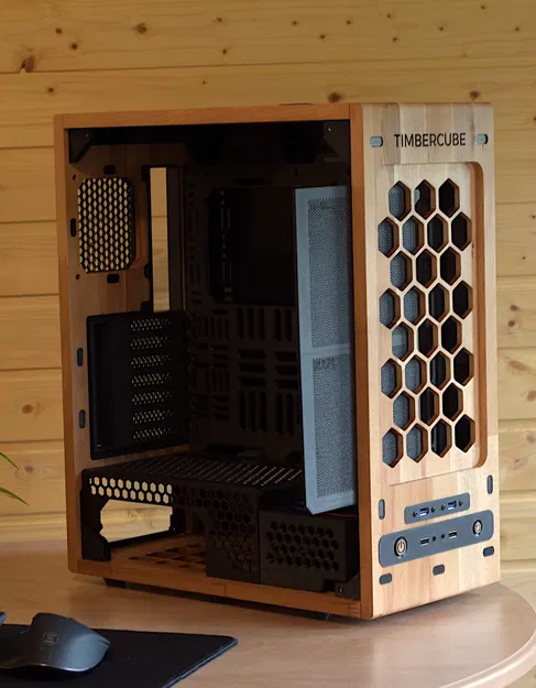 Vỏ PC ATX Mid-Tower TimberCube Rhino | File in + CNC - Image 6