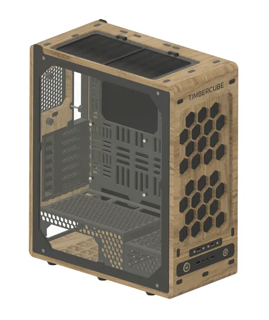 Vỏ PC ATX Mid-Tower TimberCube Rhino | File in + CNC - Image 7