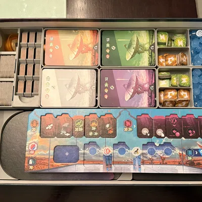 Organizer SETI board game kèm khay người chơi và loài