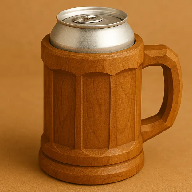 Chân Đế Giữ Lon (Can Holder) - Phong Cách Gỗ Cổ Điển - Image 1