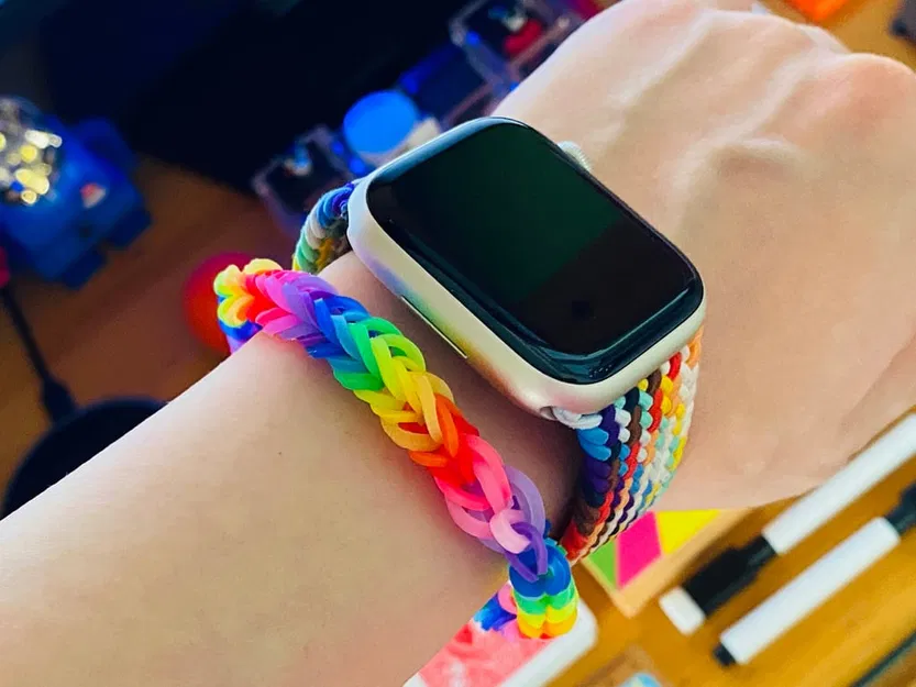 Dụng cụ đan len 3D cho vòng tay dây thun - Image 3