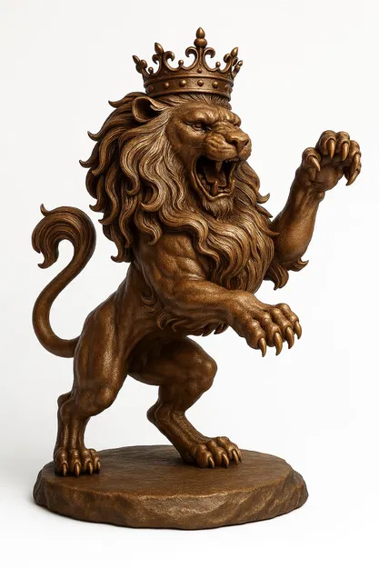 Tượng Sư Tử Đang Tung Hoành - Image 1