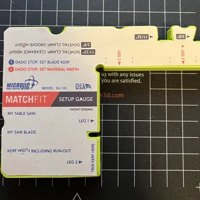 Jig Chỉnh Lưỡi Cưa MatchFit Setup Gauge