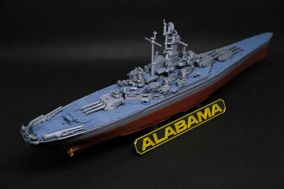 Mô hình Tàu chiến Alabama BB-60 - Image 4