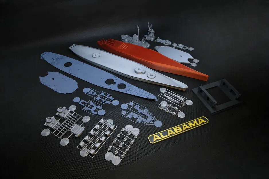 Mô hình Tàu chiến Alabama BB-60 - Image 12