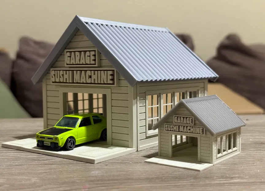 Mô Hình Tí Hon Garage Máy Sushi Tỷ Lệ 1:64 và 1:160 - Image 1