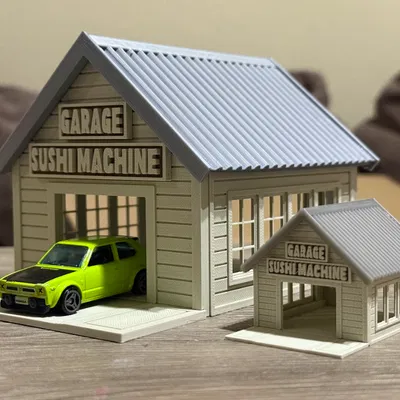 Mô Hình Tí Hon Garage Máy Sushi Tỷ Lệ 1:64 và 1:160