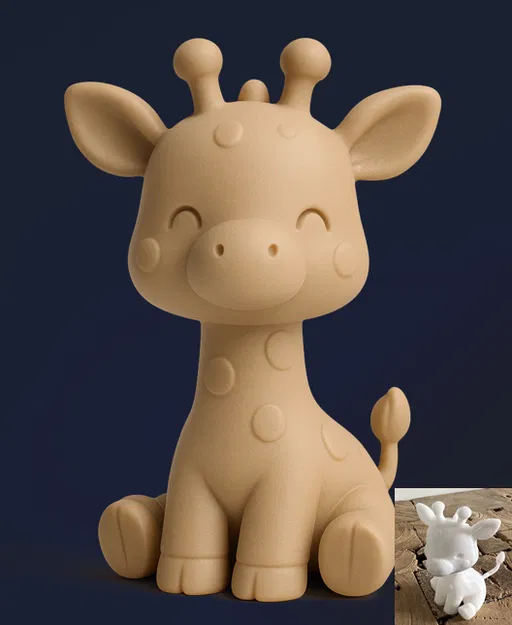 Hươu Cao Cổ Ngồi Dễ Thương - Image 1