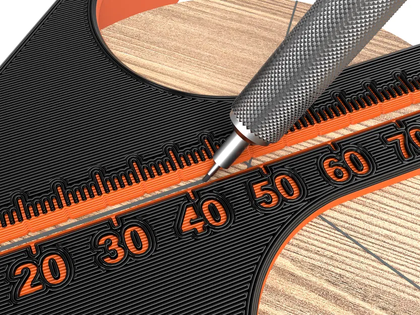 Dụng cụ đánh dấu tâm kèm thước V2 - Image 2