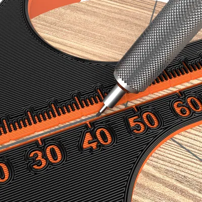 Dụng cụ đánh dấu tâm kèm thước V2