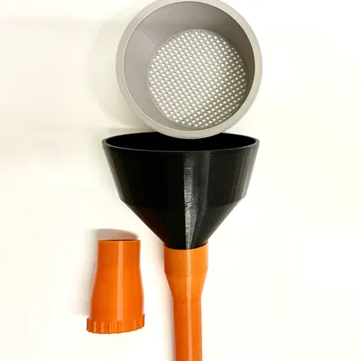 2x Phễu Đa Năng Có Lưới Lọc & Đầu Nối - Cập Nhật V4 + Phễu 80mm!