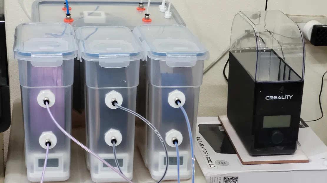 Hộp Trữ Filament 1 Cuộn Tự Làm Từ Hộp Ngũ Cốc - Image 1