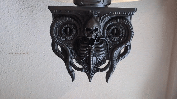 Kệ Treo Tường XL Biohorror - Giá Treo Phong Cách Giger - Thumbnail 2