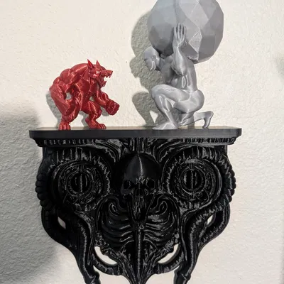 Kệ Treo Tường XL Biohorror - Giá Treo Phong Cách Giger