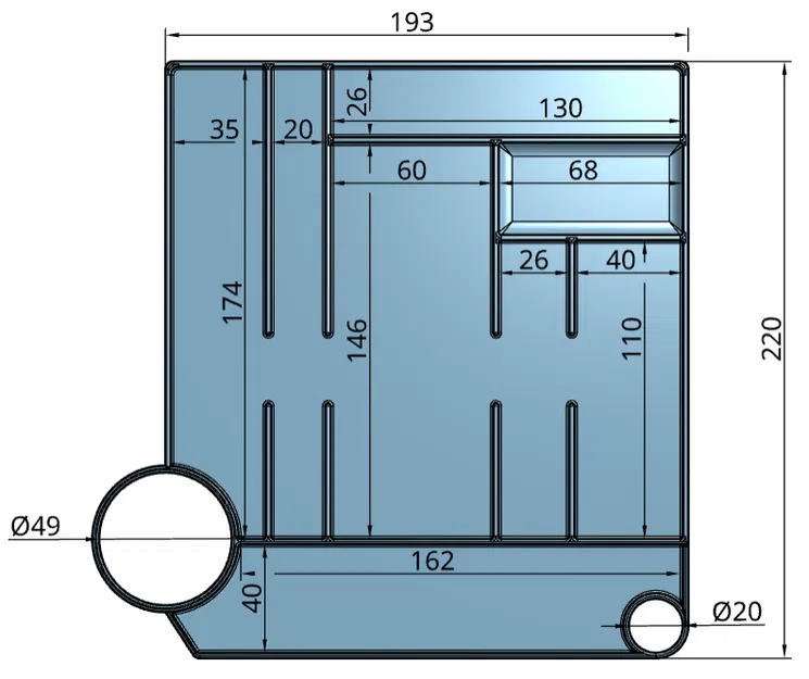 Khay Đựng Đồ Nghề Cho Máy Creality K1/ K1C/ K1SE - Image 3