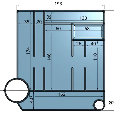 Khay Đựng Đồ Nghề Cho Máy Creality K1/ K1C/ K1SE
