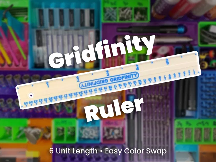 Thước Gridfinity (Dài 6 Unit) - Image 1
