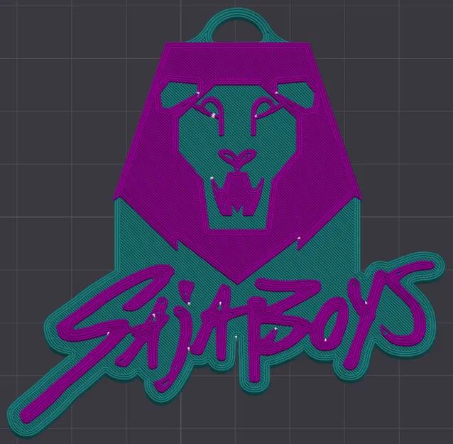 Móc khóa Saja Boys (có Chữ) - Kpop Demon Hunters - Image 1