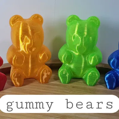 Gấu Dẻo | Bao gồm 3mf làm đồ chơi phát tiếng kêu TPU | Tương thích với "The Squeaker!" của SpoolDesigns