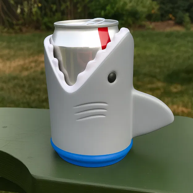 SharkChug - Giá đỡ lon nước hình cá mập độc đáo - Image 1