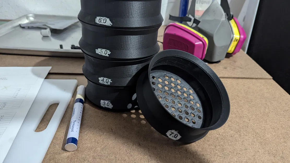 Bộ Sàng/Rây/Khay Phân Loại Sao Pháo Hoa Cuộn Xếp Chồng - Image 1