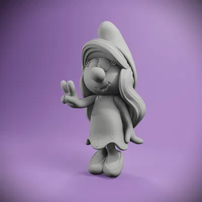 Smurfette - Mô hình in 3D