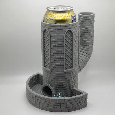 Giá Đỡ Lon và Tháp Xúc Xắc Kết Hợp