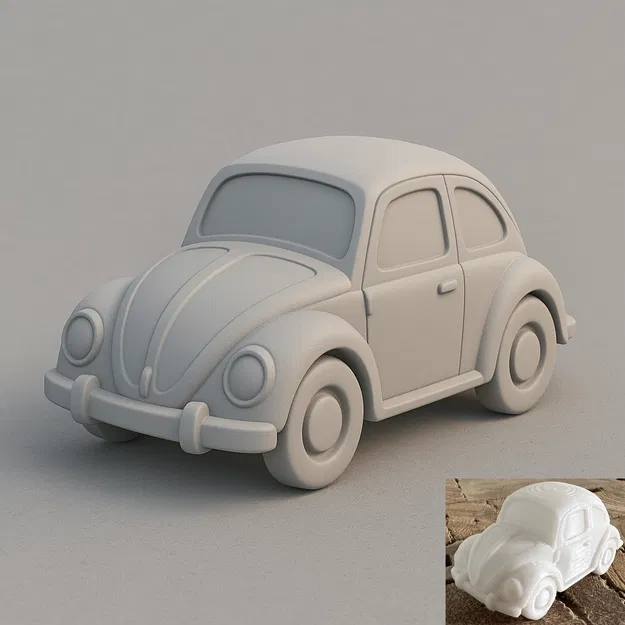 Mô hình 3D Xe VW Beetle - Image 1
