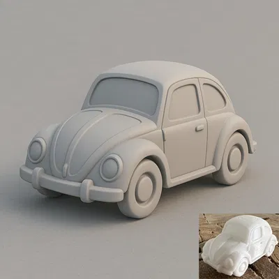 Mô hình 3D Xe VW Beetle