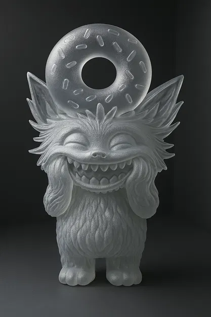 Móc Khóa Labubu Bánh Donut – Móc Khóa Độc Đáo Có "Miếng Cắn" - Image 1