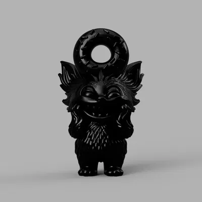 Móc Khóa Labubu Bánh Donut – Móc Khóa Độc Đáo Có "Miếng Cắn"