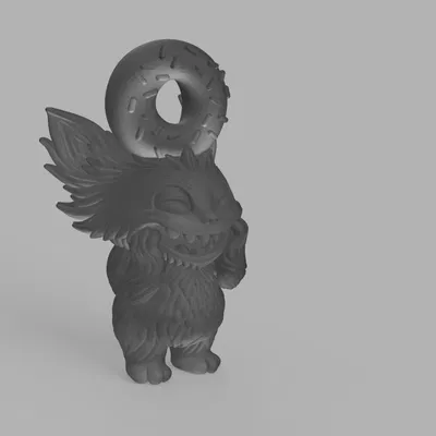 Móc Khóa Labubu Bánh Donut – Móc Khóa Độc Đáo Có "Miếng Cắn"