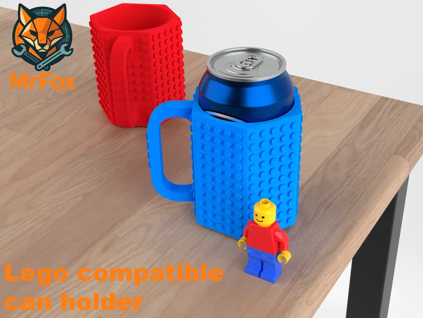 Giá Đỡ Lon Lego Với Các Núm Vặn Kích Thước Thật - Image 1