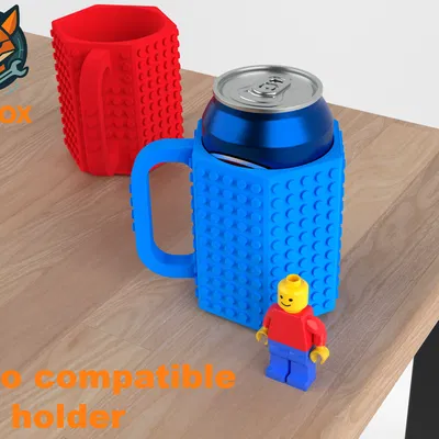 Giá Đỡ Lon Lego Với Các Núm Vặn Kích Thước Thật