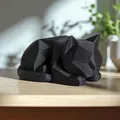 Mèo Con Low Poly Dễ Thương Đang Chờ - Thumbnail 6