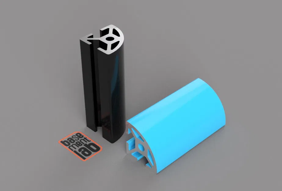 Thanh Nhôm 2020 R20-90° Bo Góc Mở 2 Mặt - Image 1