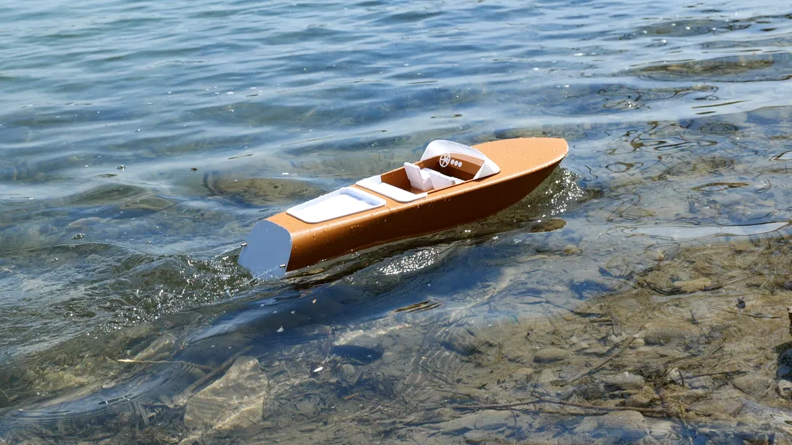 Thuyền RC Riva Aquarama 1:11 In 3D - Image 1