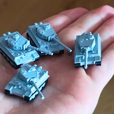 Mô hình xe tăng Tiger i tí hon